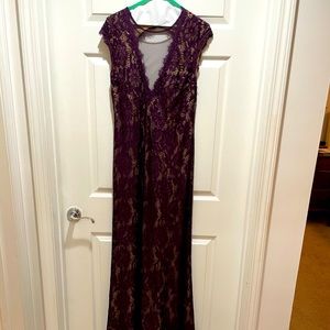 Lace formal dress in plum! Size 12